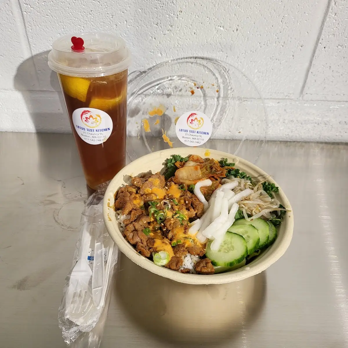 lemon grass chicken bowl 香茅鸡肉碗